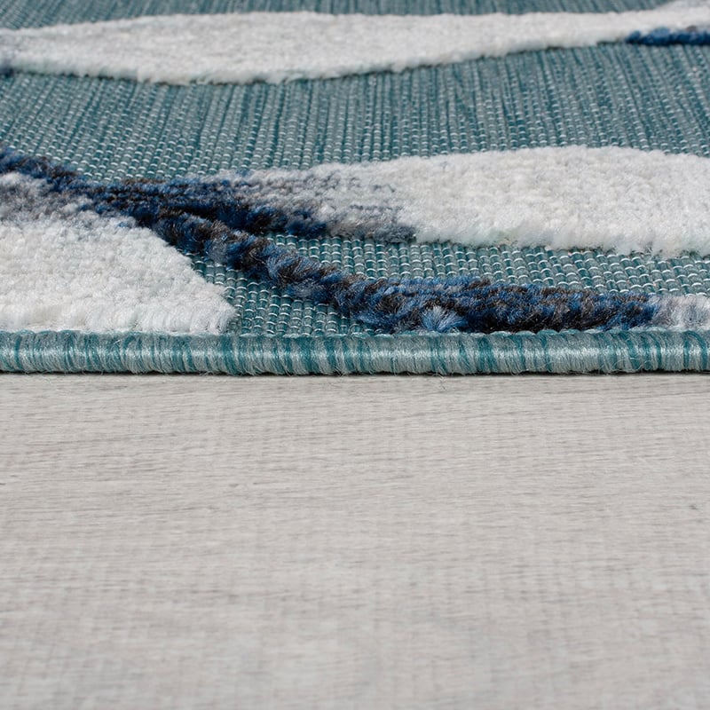 In- & Outdoor rug - Plazo Willow Blue
