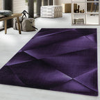 Modern floor rug - Streaky Design Purple