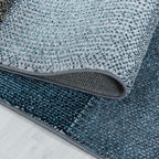 Modern floor rug - Optimism Block Blue/Grey