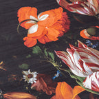 Floral Rug - Florine Black/Orange