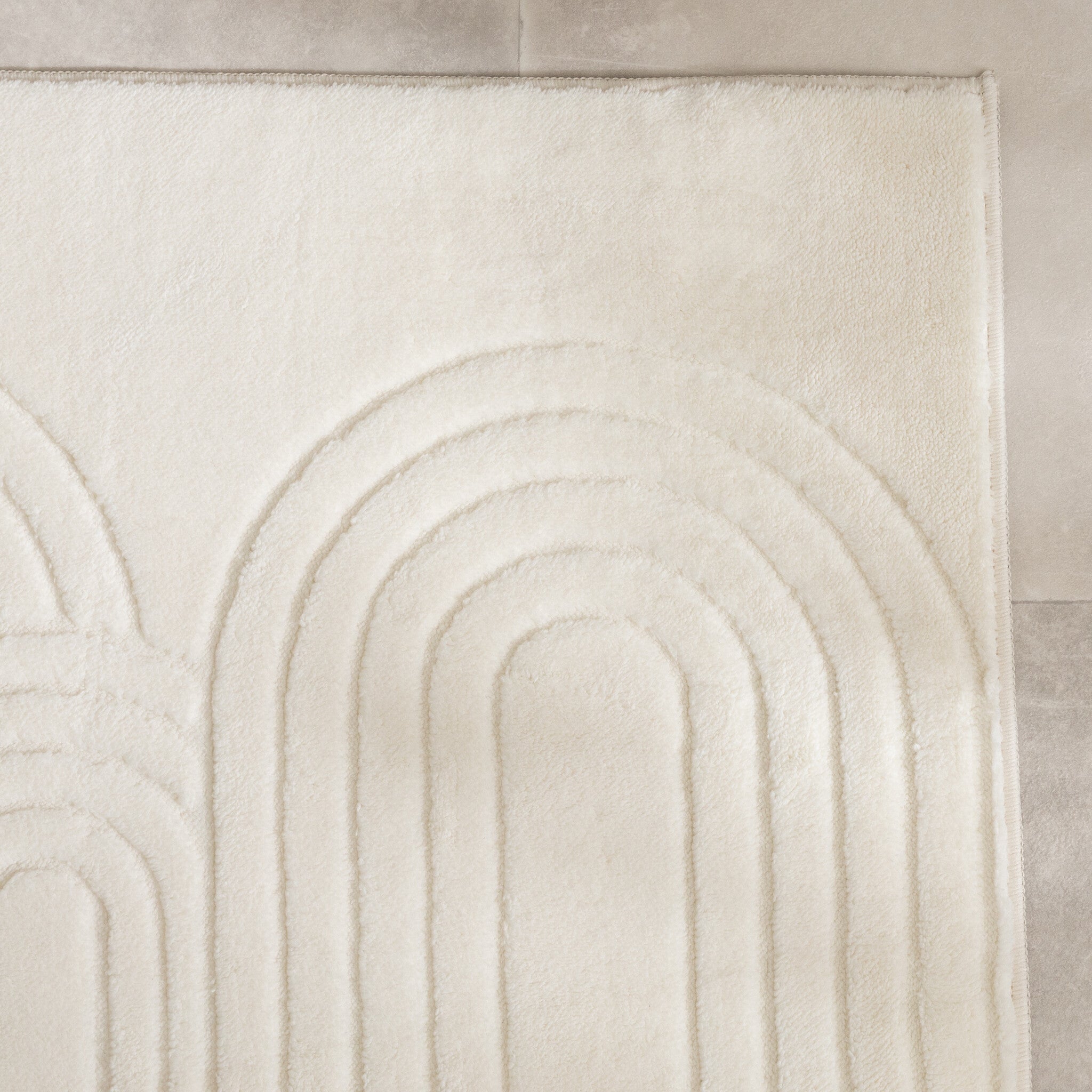 Bathroom Rug - Cassie Arches White