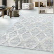 Scandinavian Floor Rug - Pitea Diamond Grey