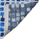 Abstract floor rug - Cobblestone Amparo Blues 9348