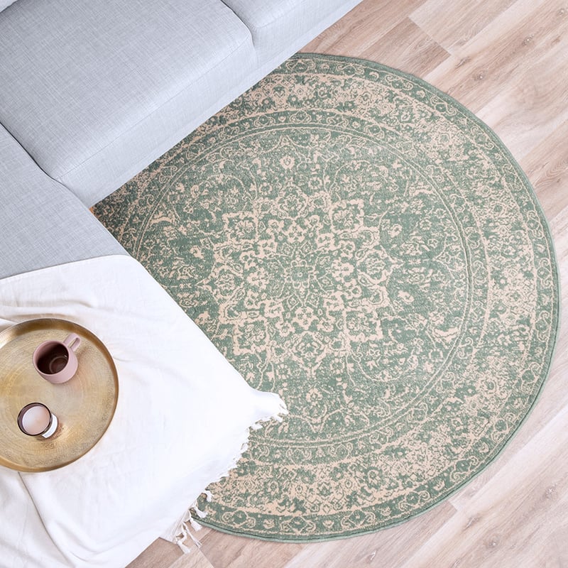 Round Vintage Rug - Wonder Oriental