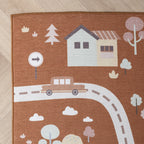 Car Play Rug - Rocky Ride Terracotta