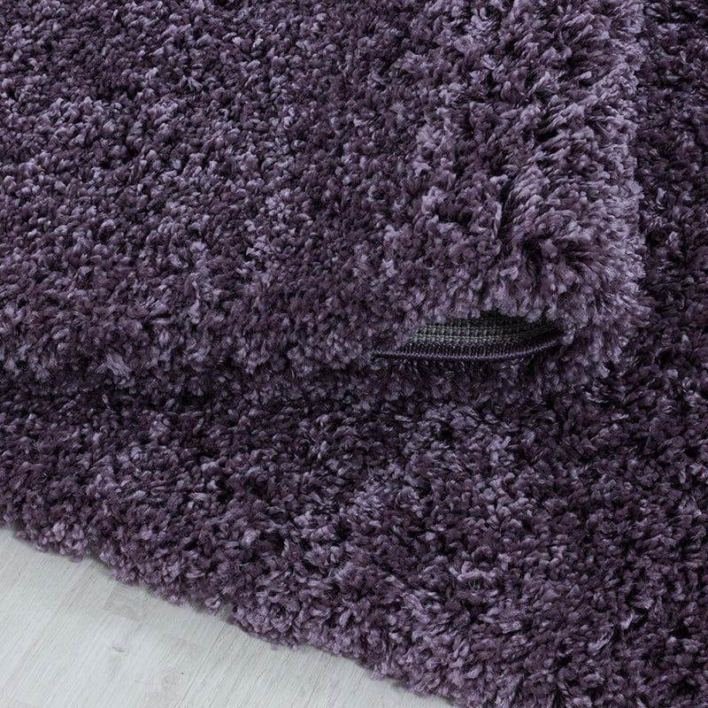 High-pile floor rug - Softy Purple