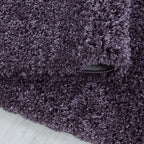 High-pile floor rug - Softy Purple
