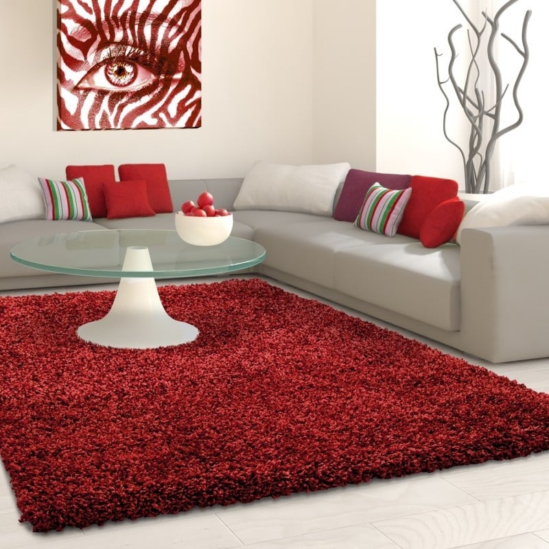 High-pile Rug - Life Red