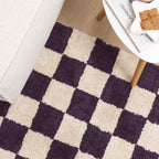 Retro Rug - Gambit Purple/White