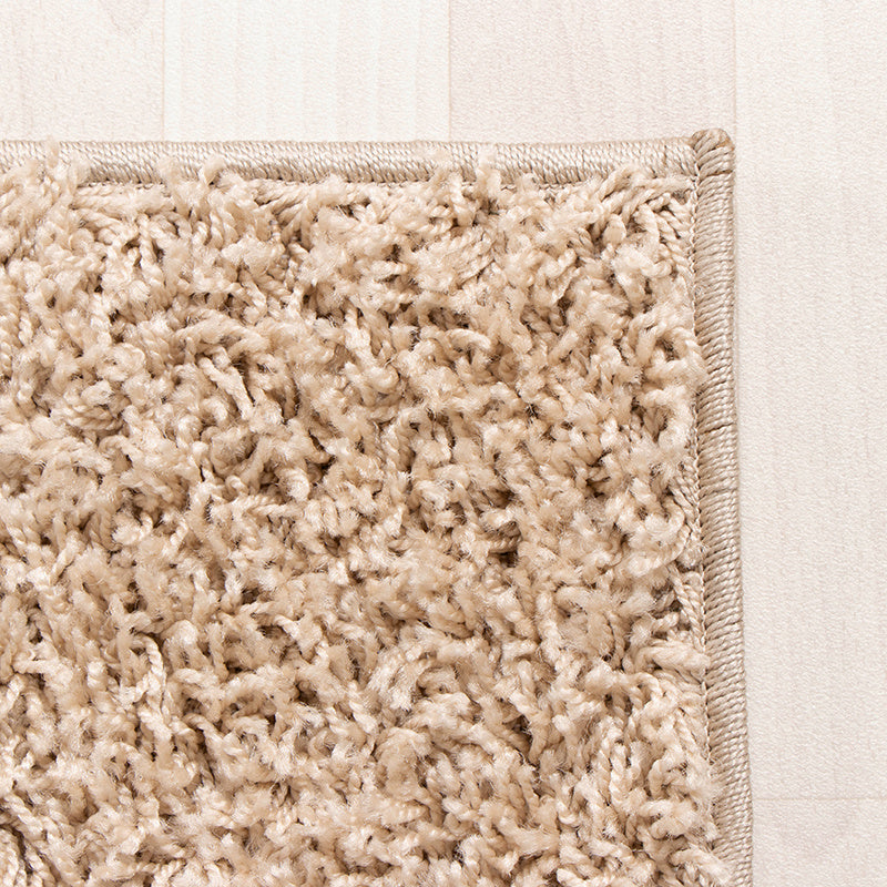 High Pile Rug - Solid Beige