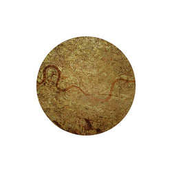 Round Graphic floor rug - Cities London 9320