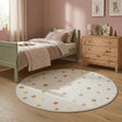 Round Washable Kids Rug - Evi Confetti Multicolour