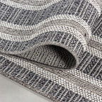 Jute Balcony Rug - Aruba Double-Edge Grey