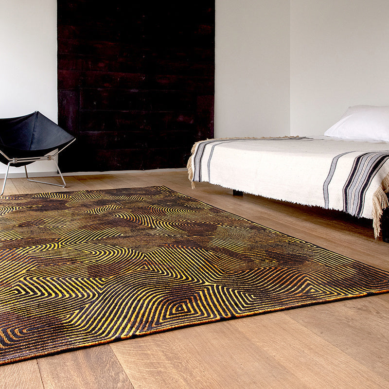 Modern floor rug - Meditation Coral 9227 Brown