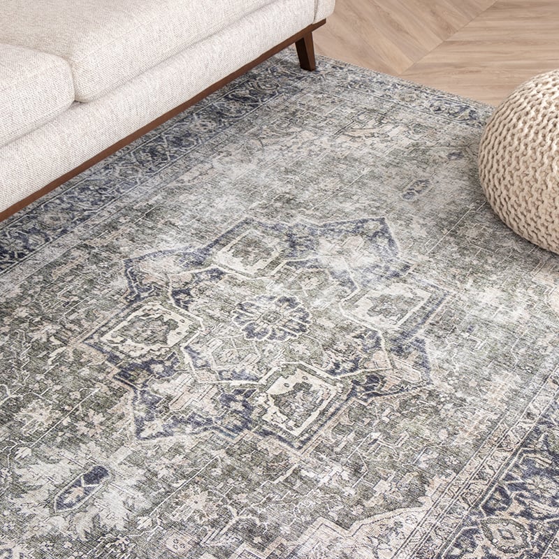 Vintage Rug - Lugan Green/Grey