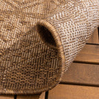 Jute Outdoor Rug - Mavi Medallion Brown/Cream
