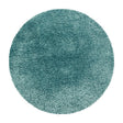 Round High Pile Floor Rug - Blushy Turquoise