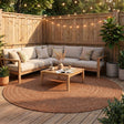 Round Indoor Outdoor Rug - Bali Terracotta