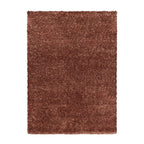 High-pile floor rug - Blushy Terra/Brown