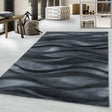 Modern Floor Rug - Streaky Current Black/Gray