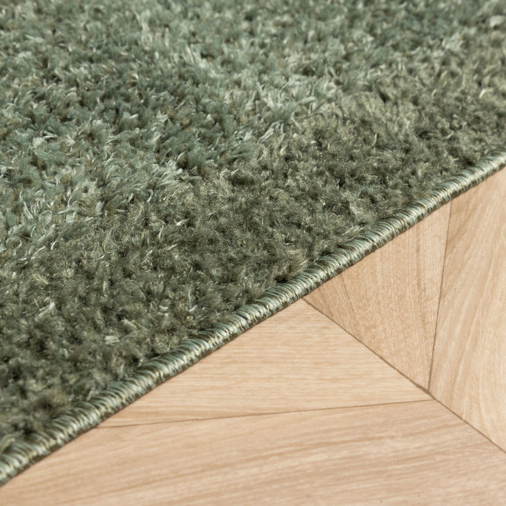 Scandinavian Rug - Lova Border Green