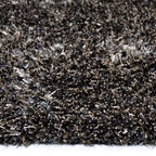 Shaggy floor rug - Paulina Black/Colour