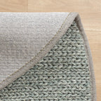 Round Wool Rug - Twist Green