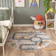 Round Washable Kids Floor Rug - Ravi Road Multicolor