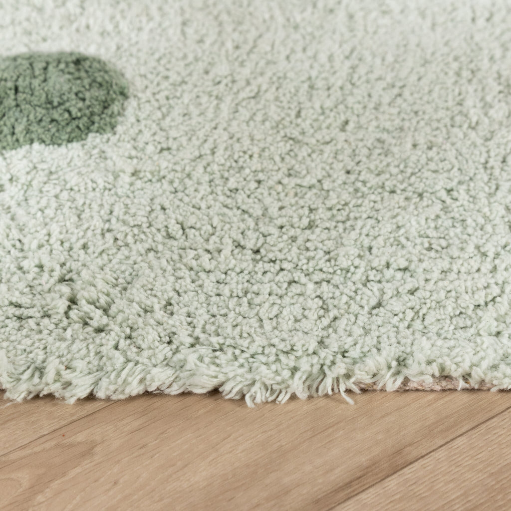 Kids’ Room Rug – Lou Dots Green