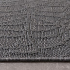 Indoor Outdoor Rug - Dunes Mandala Anthracite