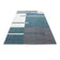 Modern Floor Rug - Tetris Blue 1310