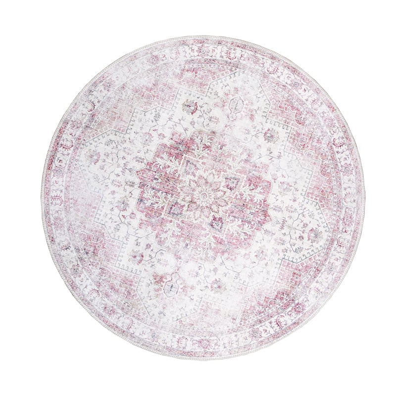 Round Vintage Rug - Lago Pink