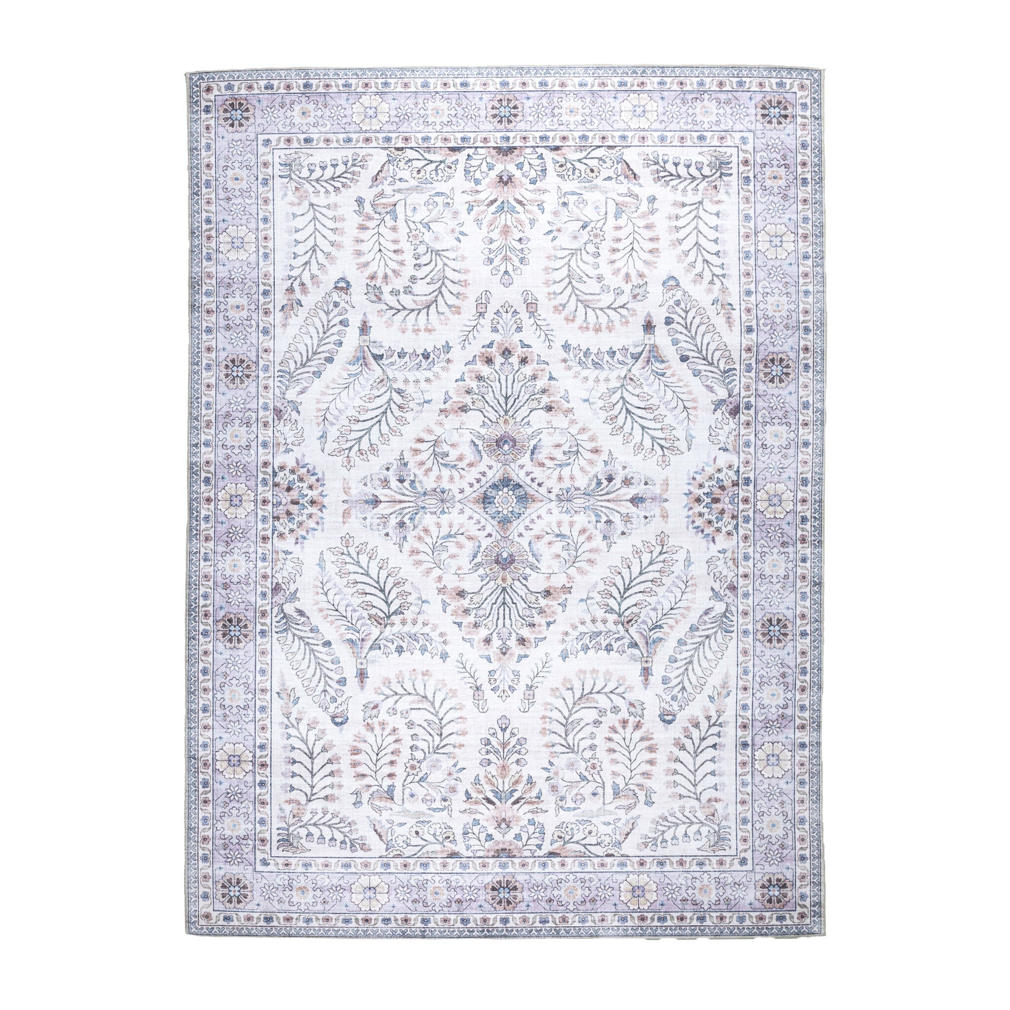 Vintage Outdoor Rug - Santo Flora White