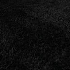 Oval Shaggy Rug - Blaze Black