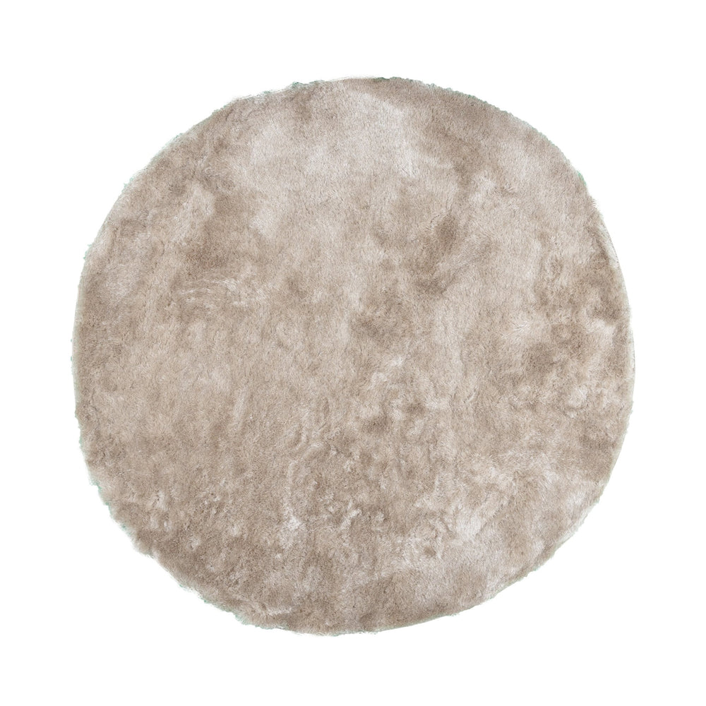 Round High Pile Rug - Glorious Champagne/Cream