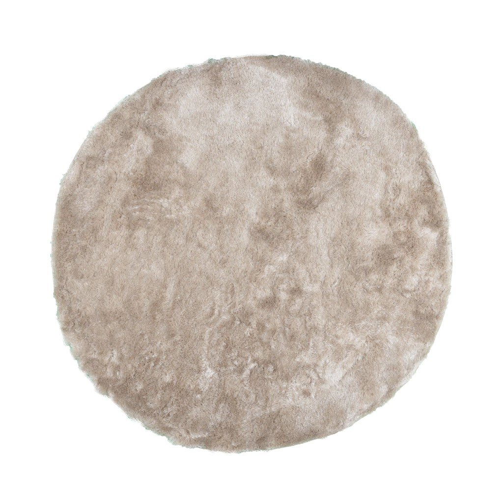 Round High Pile Rug - Glorious Champagne/Cream