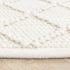 Wool Woven Rug - Knit Cream