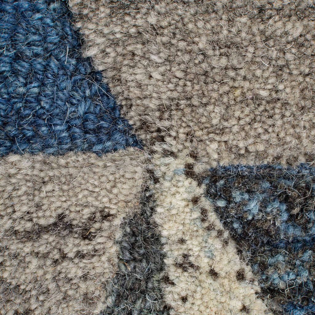 Graphic floor rug - Mado Asher Grey/Blue
