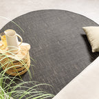 Round Outdoor Rug - Malta Melange Black