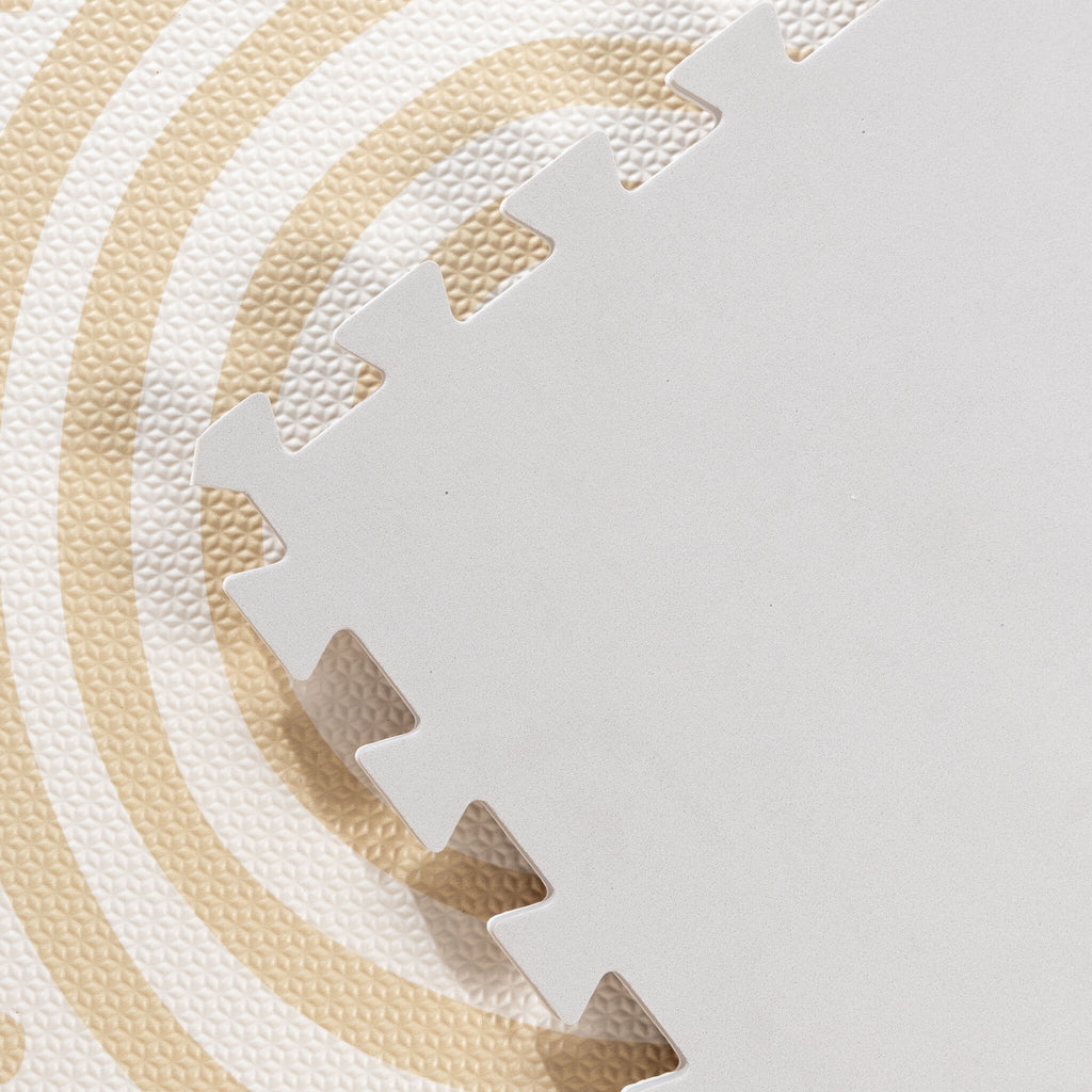 Foam Puzzle Mat - Alfie XL Grid Beige