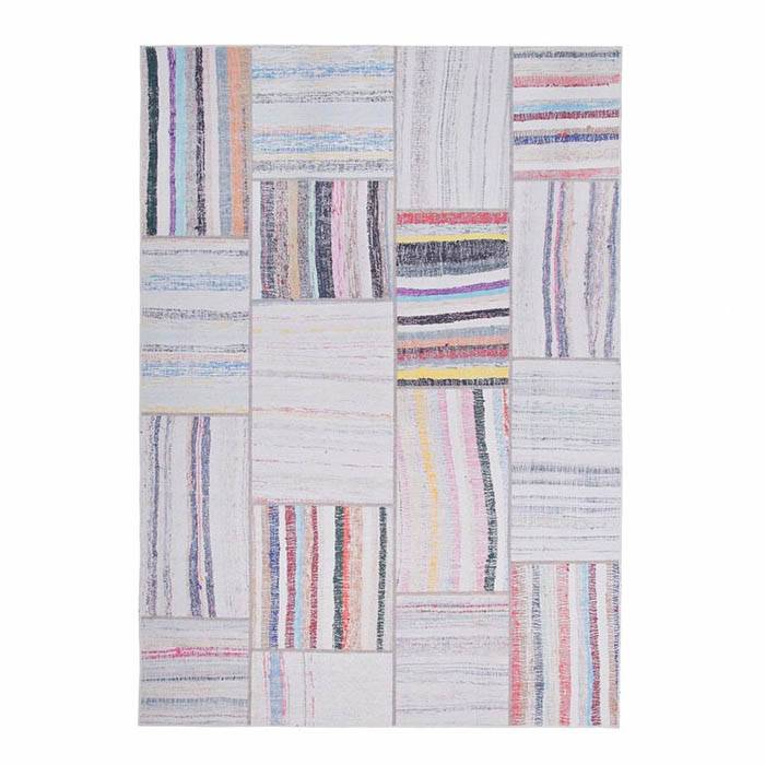 Rug patchwork - Moods Gray/Multicolour No.15