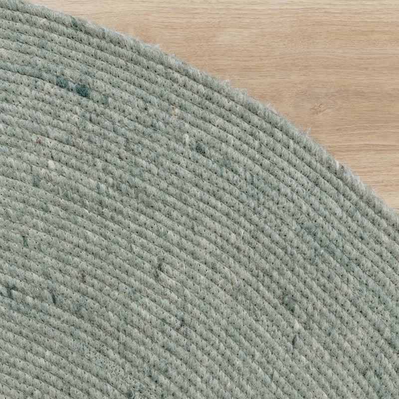 Round Wool Rug - Wise Green