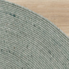 Round Wool Rug - Wise Green