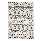 High-Pile Rug - Grand Outline Cream/Black