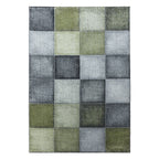 Modern Floor Rug - Optimism Block Green/Grey