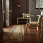 Jute runner - Marino Floral Natural