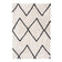 High-Pile Rug - Sensa Square Cream/Black