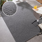 Indoor Outdoor Rug - Dunes Mandala Anthracite