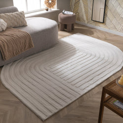 Irregular Rug - Flowy Lines Cream