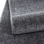 Round Low Pile Floor Rug - Asa Grey